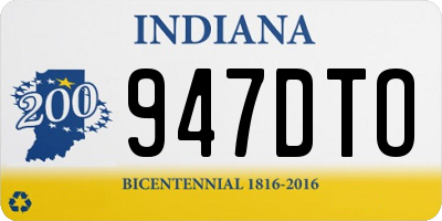 IN license plate 947DTO