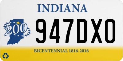 IN license plate 947DXO