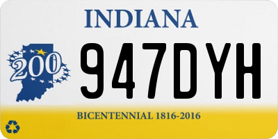 IN license plate 947DYH