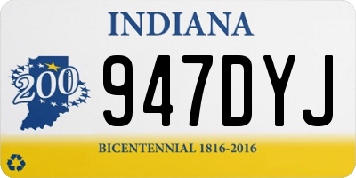 IN license plate 947DYJ