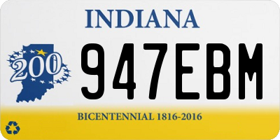 IN license plate 947EBM