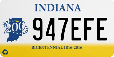 IN license plate 947EFE