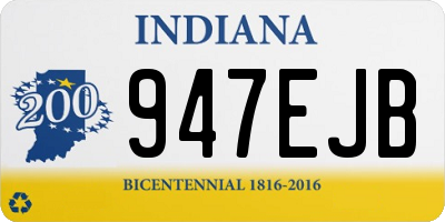 IN license plate 947EJB
