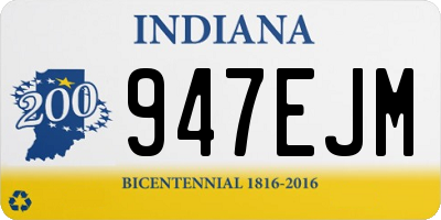 IN license plate 947EJM