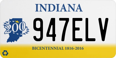 IN license plate 947ELV