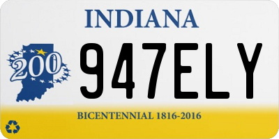 IN license plate 947ELY