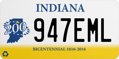 IN license plate 947EML