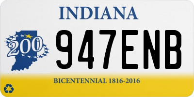 IN license plate 947ENB