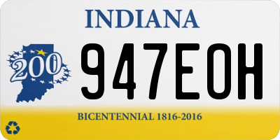 IN license plate 947EOH