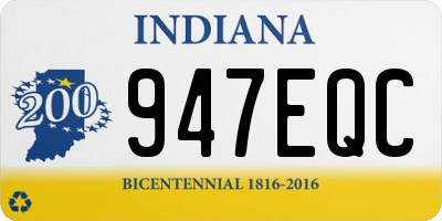 IN license plate 947EQC