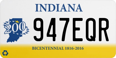 IN license plate 947EQR