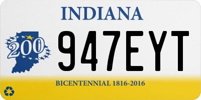 IN license plate 947EYT
