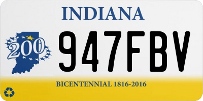 IN license plate 947FBV