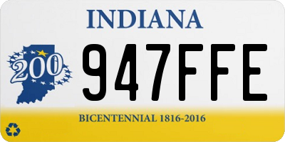 IN license plate 947FFE
