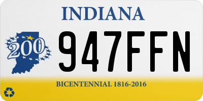 IN license plate 947FFN