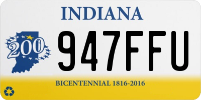 IN license plate 947FFU