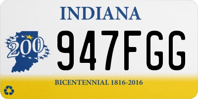 IN license plate 947FGG