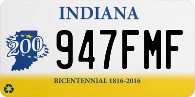 IN license plate 947FMF