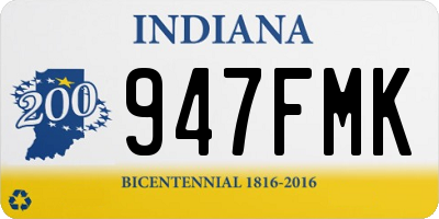 IN license plate 947FMK