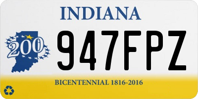 IN license plate 947FPZ
