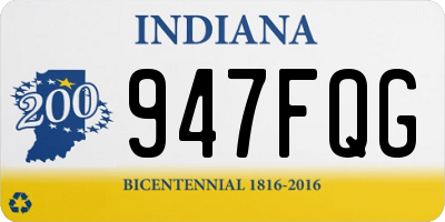 IN license plate 947FQG