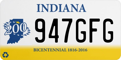 IN license plate 947GFG