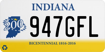 IN license plate 947GFL