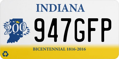 IN license plate 947GFP