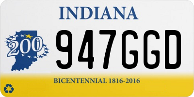 IN license plate 947GGD