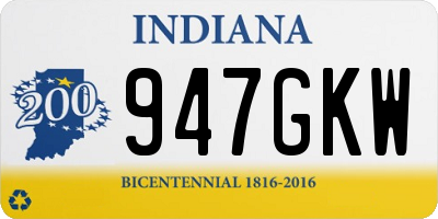 IN license plate 947GKW
