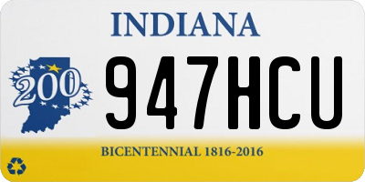 IN license plate 947HCU