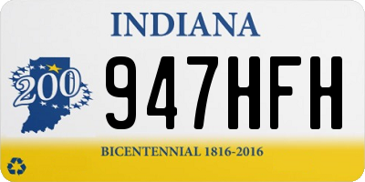 IN license plate 947HFH