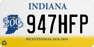IN license plate 947HFP