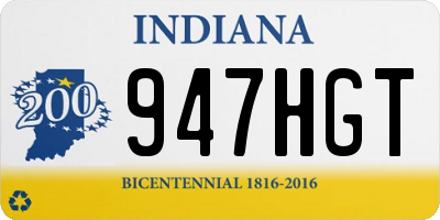 IN license plate 947HGT
