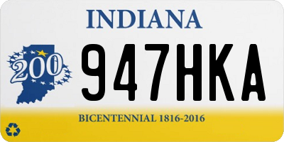 IN license plate 947HKA