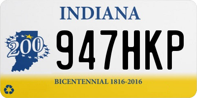 IN license plate 947HKP