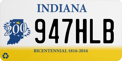 IN license plate 947HLB