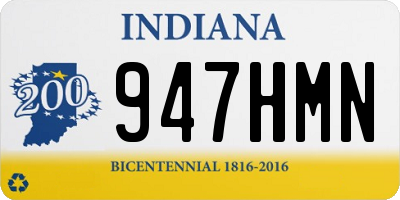 IN license plate 947HMN