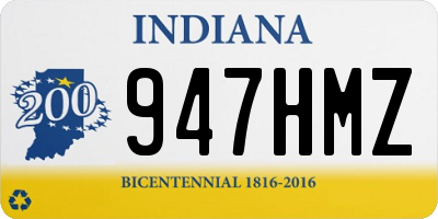 IN license plate 947HMZ