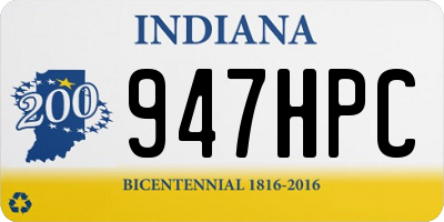 IN license plate 947HPC
