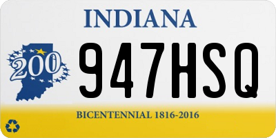 IN license plate 947HSQ