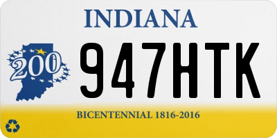IN license plate 947HTK
