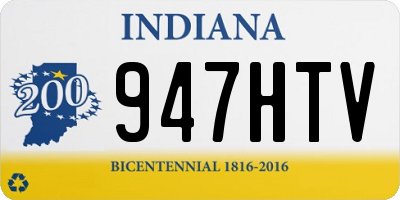 IN license plate 947HTV