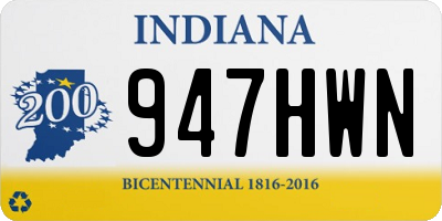 IN license plate 947HWN