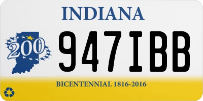 IN license plate 947IBB