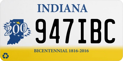 IN license plate 947IBC