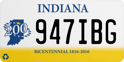 IN license plate 947IBG