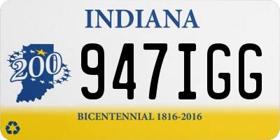 IN license plate 947IGG