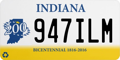 IN license plate 947ILM