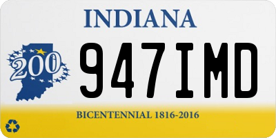 IN license plate 947IMD